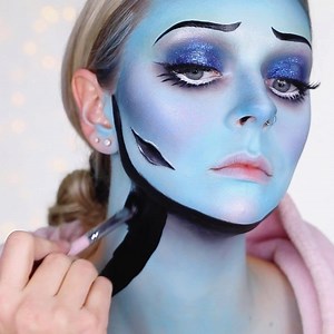 78K views · 577 reactions |  CORPSE BRIDE  Full tutorial is up on my YouTube channel! Link is in my bio ❤️ All products used are listed in the YouTube video! | Cosmobyhaley | Facebook