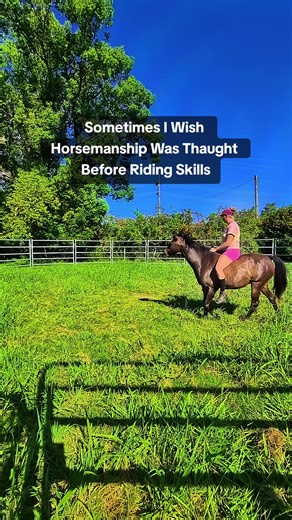 What if we taught horsemanship before riding skills? Horsemanship teaches horsepeople how horses think, feel, and learn before asking them to perform. When this comes first, riders learn timing, feel, and emotional awareness that carry directly into the saddle. Riding skills refine the conversation. Horsemanship builds it. #horsemanship #equestrians #horserider #equestriansoftiktok #ridinginstructor