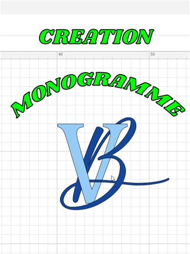 Création D'un Monogramme dans le design space en partant des lettres VB #monogram #ds #designspacemonogram #cricut #cricutmaker3 #designspacetips #tuto #cricutmaker4 #custom
