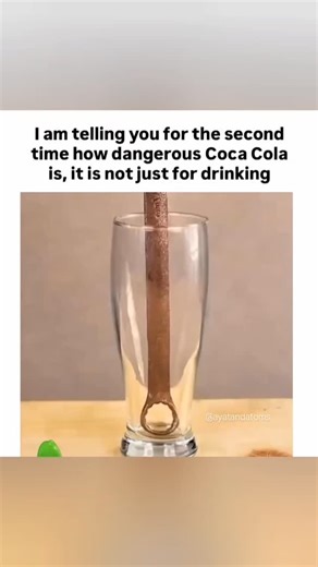 ilmVerse 📜 on Instagram: "#banzionism Surprisingly, Coca-Cola can remove rust, at least partially. Here’s why and how it works 👇 --- ⚗️ Why Cola Removes Rust 1. Contains Phosphoric Acid One of Coca-Cola’s ingredients is phosphoric acid (H₃PO₄). This weak acid reacts with iron oxide (rust) and helps loosen or dissolve it. 2. Carbonic Acid and Citric Acid These mild acids also help in breaking down rust stains. 3. Bubbles and Sugar The carbonation (bubbles) helps lift loose rust, while the stick