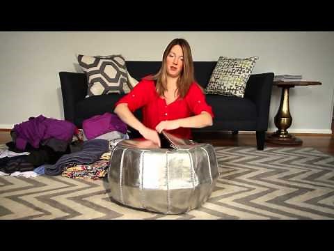 How to Fill A Moroccan Pouf