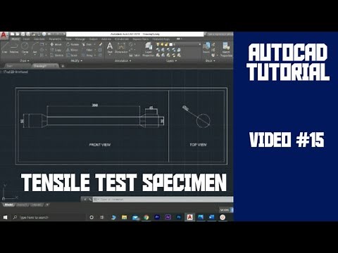 Design of Tensile test specimen | Autocad tutorial | Industry drawing | Schyuler plus