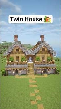 Minecraft Cozy Twin House Build ✨🏡