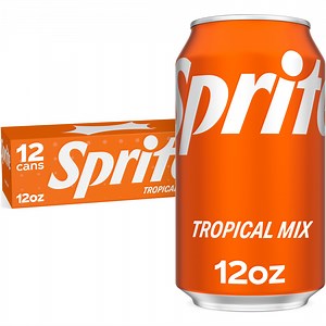 Sprite Tropical Mix Fridge Pack Cans, 12 fl oz, 12 Pack