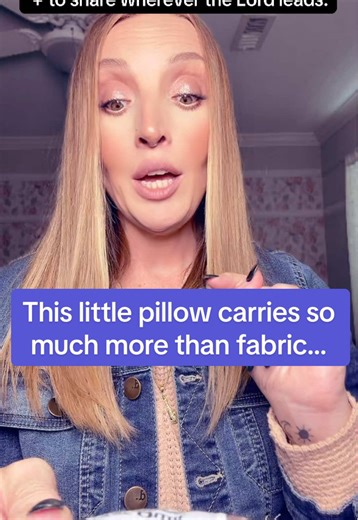 This little quilted prayer pillow may be small, but it carries the biggest reminder of God’s love. Each one fits in your hand, has a wooden cross inside, and a prayer stitched on the front. They come in a 6-pack, so you can gift them as stocking stuffers, keep one in your car, or pass them to someone the Lord places on your heart. 💕 Perfect faith-based gift that lifts spirits instantly. #PrayerPillow #ChristianGifts #StockingStuffers #FaithOverFear #DailyReminder ”