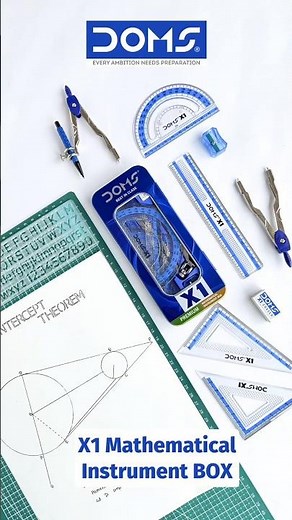 DOMS | X1 Mathematical Instrument Box - Best Math Box for Precision