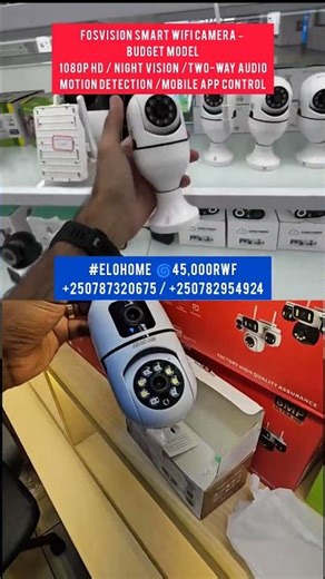 Fosvision Smart WiFi Camera – Budget Model 1080p HD• Night Vision• Two-Way Audio• Motion Detection