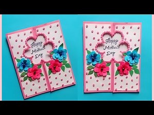 How To Make Mother's Day Greeting Card / Handmade Cards / Mother's Day Card Banane Ka Tarika