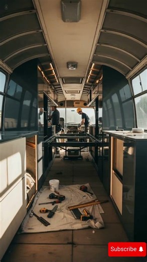 This Bus Turned Into a $200,000 Luxury Bedroom 😱🔥 (Insane Transformation) #asmrbuild #luxurybus #ai