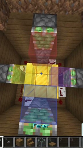 Minecraft’ta Gökkuşağı Işıkları Yaptım! 🌈✨ (Efsane Görünüm) #minecraft #fyp #shorts