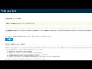 Registering as a supplier on Ariba