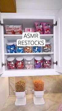 Satisfying kitchen restocks to start the week 💗 #asmr #restock #kitchenorganization #homedecor