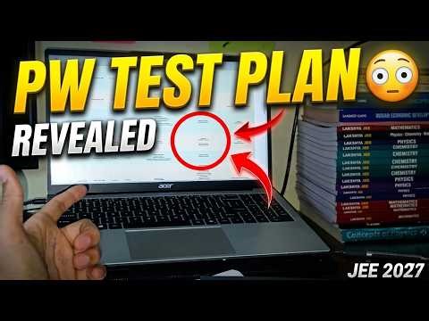 PW Test Plan EXPOSED 😳 (No One Talks About This) |JEE 2027 #VLOG3