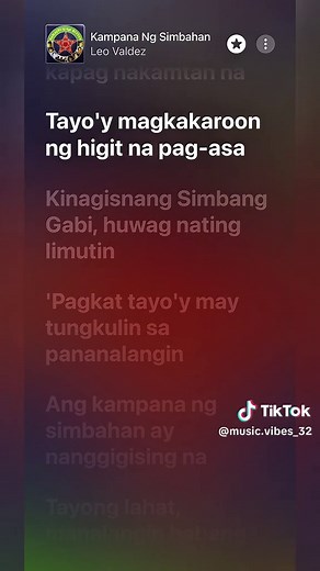 Kampana Ng Simbahan by Leo Valdez - Full Lyrics