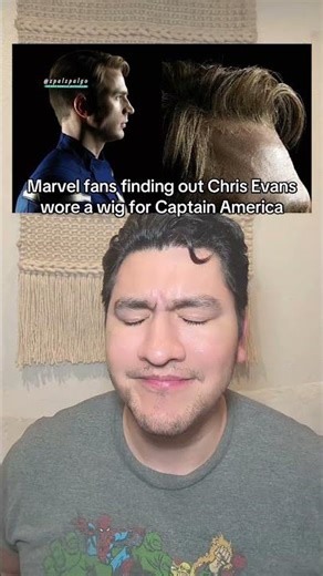 Chris Evans wore a wig for Captain America