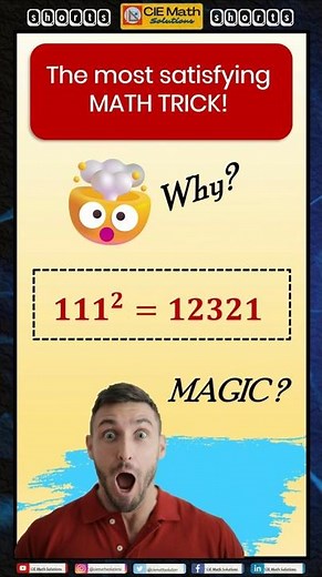 The #1 Math Trick You're Not Using - Squaring 1s Made Easy | Mind-Blowing Pattern | Fun Math Trick