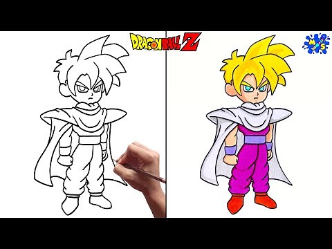 Gohan Drawing || How to Draw Teen Gohan Super Saiyan Easy Step by Step