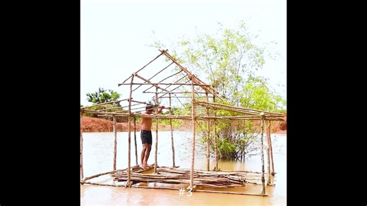 This amazing floating house was built by hand!