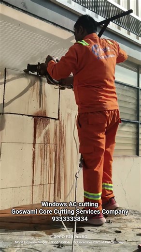 windows AC wall cutting