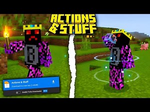 Best Animations Texture pack EVER For Mcpe & Bedrock | Action and Stuff Minecraft | 🔥