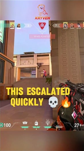 Spike planted… and everything escalated instantly 💀🔥 #valorant
