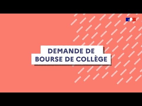Demande de bourse de collège