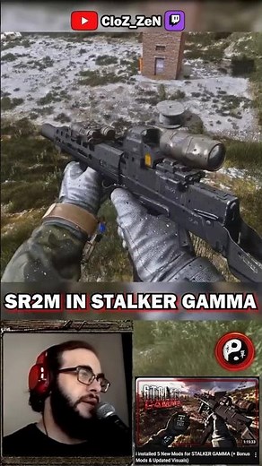 SR-2M Veresk Remodel in STALKER GAMMA looks crazy !
