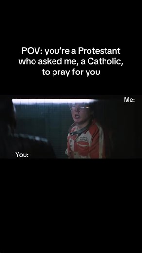 Just a little Catholic 🤝🏼 Protestant humor for you all! #Funny #Humor #CatholicHumor #ChristianHumor #CatholicChristian#CatholicCreator #Catholic #Catholicism #RomanCatholicChurch #CatholicChurch #CatholicTikTok #Christian #Christianity #ChristianTikTok #MotherMary #OurLady #MotherOfGod #Theotokos #HailMary #AveMaria #Protestant #TheBatman #Riddler #ForYouPage #FYP