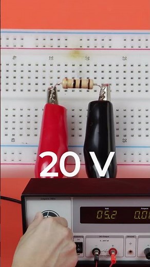 What happened at 25V with a 10 Ohm Resistor?! 🤯 #microelectronics #electronics #resistor