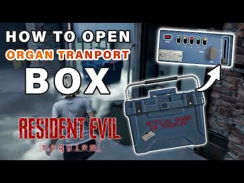 How to Open the Organ Transport Box | Artificial Lungs Location ► Resident Evil Requiem