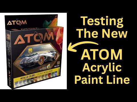 Testing The New ATOM Acrylic Paint Line - Great New Acrylic Paint