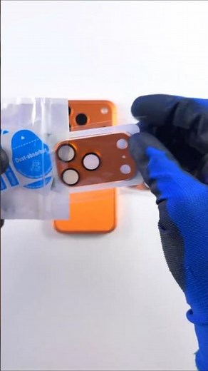 I Put an Orange Camera Lens Protector on My iPhone 17 Pro… Can You Even Tell? #shorts