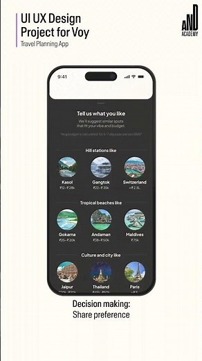 Travel App UX Design Project | AND Academy
