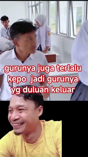 gurunya juga terlalu kepo jadi dulan gurunya yg keluar#ngakak #shorts