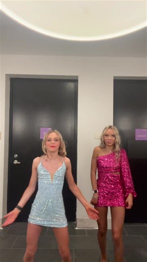 Prom Dance Performance by Stylish Young Women