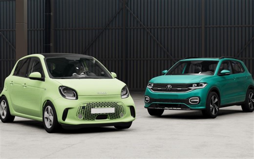 GIHS Volkswagen T-Cross VS Smart Forfour 50％双车对撞