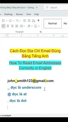Cách Đọc Địa Chỉ Email Đúng Bằng Tiếng Anh. How To Read Email Addresses Correctly in English.