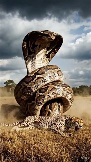 Giant Snake Attacks a Cheetah 😱 | Unreal Wildlife Moment