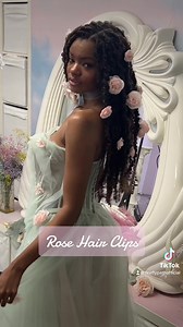 Rose Hair Clips 🌹🎀 https://www.etsy.com/listing/1398233867/rose-hair-clips-peachy-pink Princess - @chazlyn.yvonne Song - thatgirlbuzz (tiktoc) | Firefly Path