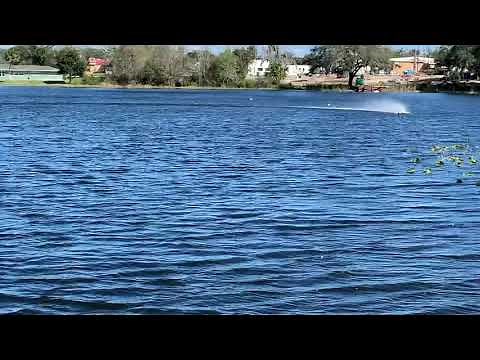 Fast Gas R/C Boat! Rico Racing Outrigger with Zenoah 29.5