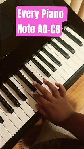 Every Piano Note A0-C8 #casio #piano #shorts