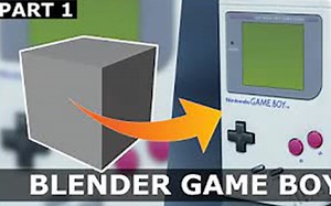 blender 如何制作gameboy，很好的案例，（适合初学者）