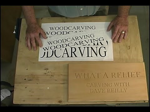 W055 How to Carve Letters by David Reilly