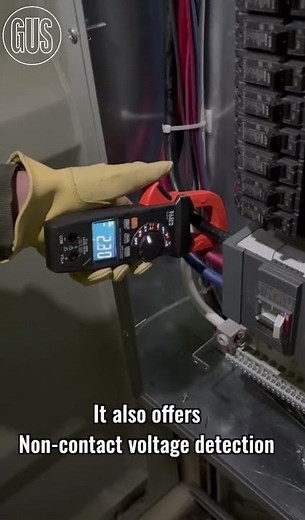 Measure current, voltage, frequency - even temperature - all with one Kleim Clamp Meter. 🔥 #fiber