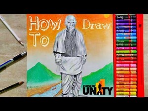 How to draw Statue of Unity | world's tallest statue