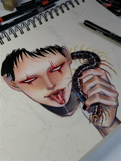 should i finished this?? #kai #dorohedoro #drawings #artdrawing #fanart