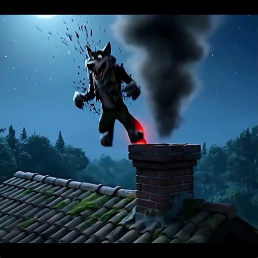 Three Little Pigs Build Houses While the Big Bad Wolf Hunts #animation #kidsstories #3danimation