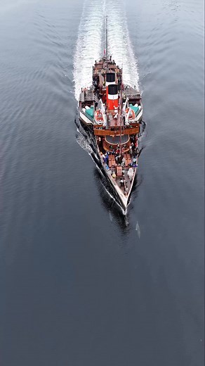 🐬 🐬 Dolphins & The PS Waverley This is probably my favourite drone video that I have captured. Totally unexpected and technically difficult to film but I hope you enjoy a wee clip of the dolphins (4 or 5 including a young one) breaking the water in advance of The Waverley as it left Largs this afternoon. | Pix By Pedro