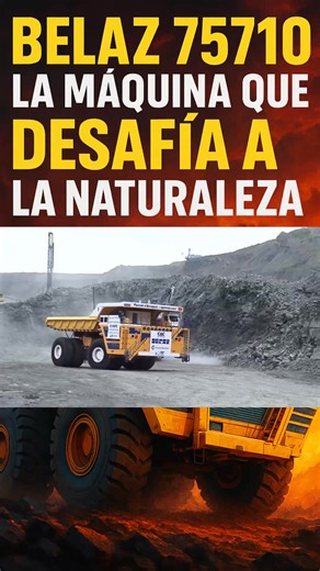 El BelAZ 75710 es una bestia de acero nacida en Bielorrusia, creada por la marca BelAZ, un coloso del mundo minero. Con un peso que supera las 360 toneladas vacías, y una longitud de 20 metros, parece más un monstruo mecánico que un camión. Su precio ronda los 9 millones de dólares, un costo digno de un titán. Puede cargar hasta 450 toneladas de material, una cifra que desafía la lógica humana. Es usado en las minas más profundas y hostiles del planeta, donde el polvo y el fuego son su hogar. Ca