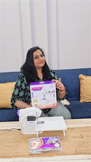 Sumita kapoor 🧿 on Instagram: "Akiara Mini Sewing Machine Whether it's a last-minute fix or a big idea-this mini machine handles it all. No need for heavy machines-just plug, stitch & slay. It is lightweight and study Comment for the product link #sewing #sewingmachine #minisewingmachine #akiaramachine #tailoring"